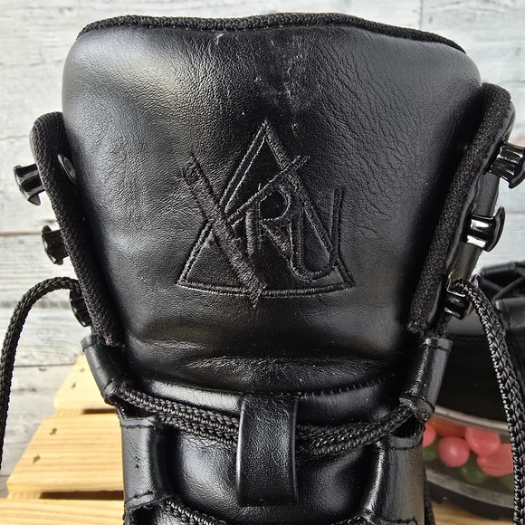 YRU Qloud 2091 High Platform Boots Black Clear Size 7 - Picture 10 of 12